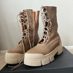 Wedge boots, worn only once.